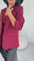 Bordo, ONE SIZE žakete + bordo tops